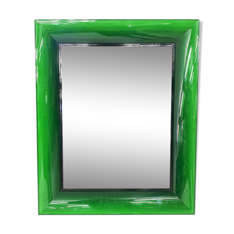 Green plastic mirror "Francois Ghost" by Philip Starck for Kartell, Italy