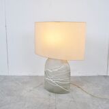 Glass table lamp by Peil and Putzler, 1960s