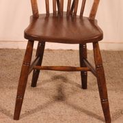 Série De 5 Chaises Windsor Du 19° Siècle