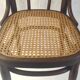 Bistro chair in curved wood and canework - early 20th century