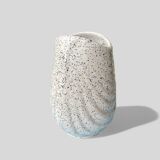 Speckled ceramic shell vase