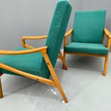 Paire de fauteuils vintage par Jiří Jiroutek pour Interiér Praha, 1960