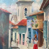 Canvas oil landscape alley 60x80cm