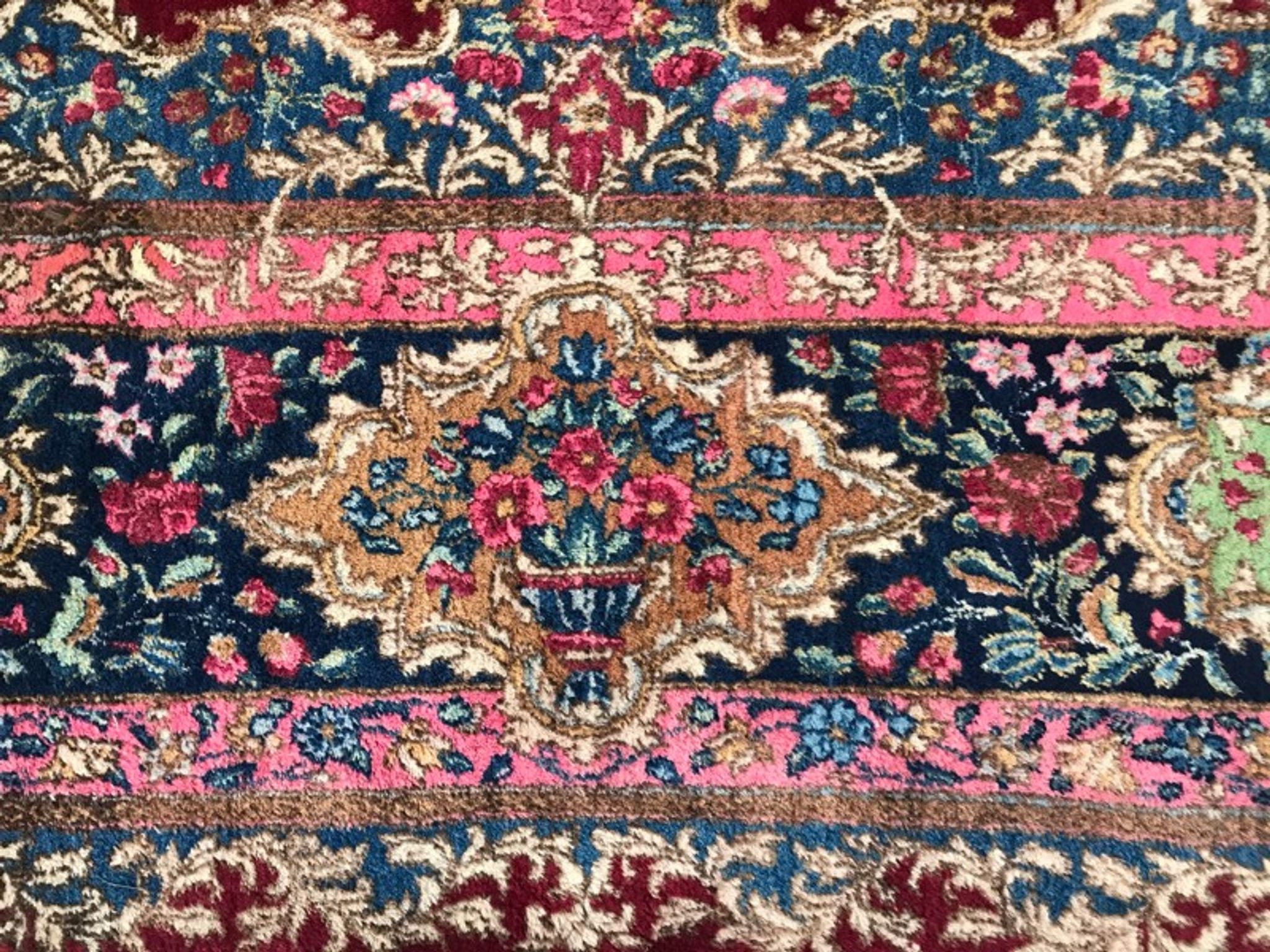 Old carpet Kirman late 270x380 cm