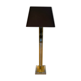 Lampadaire chromé et doré, Italie, 1970