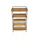 Scandinavian rattan magazine rack, Sweden, 1950s