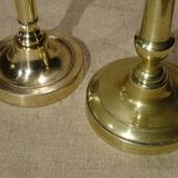 19th Brass Candlesticks