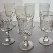 Baccarat - 7 verres à vin modèle Champigny Richelieu