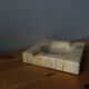 Marble or alabaster ashtray