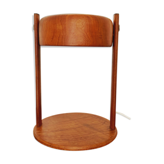 Lampe de table en bois de teck massif moderne de mi-siècle danois