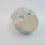 Heavy mixed earthenware vase signed under the base FC
