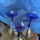 Trio de verres à pied bleu Luminarc