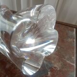 Baccarat crystal "Aladdin" model candlestick, twisted and coiled - signed