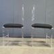 Lucite or plexi dining chairs, 1970s - set of 6