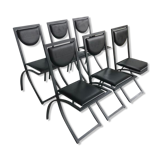 6 chairs by designer Karl-Friedrich-Forster. KFF DESIGN