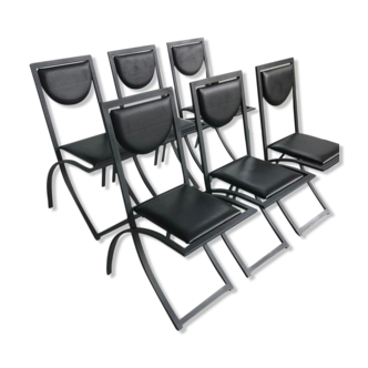 6 chairs by designer Karl-Friedrich-Forster. KFF DESIGN
