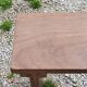 Brutalist bench of the 30s in solid mahogany
