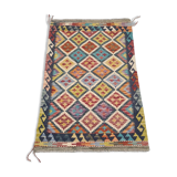 Vintage Afghan Wool Kilim 80x118, 1980s