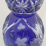 Vase bleu cristallery of lorraine - large model