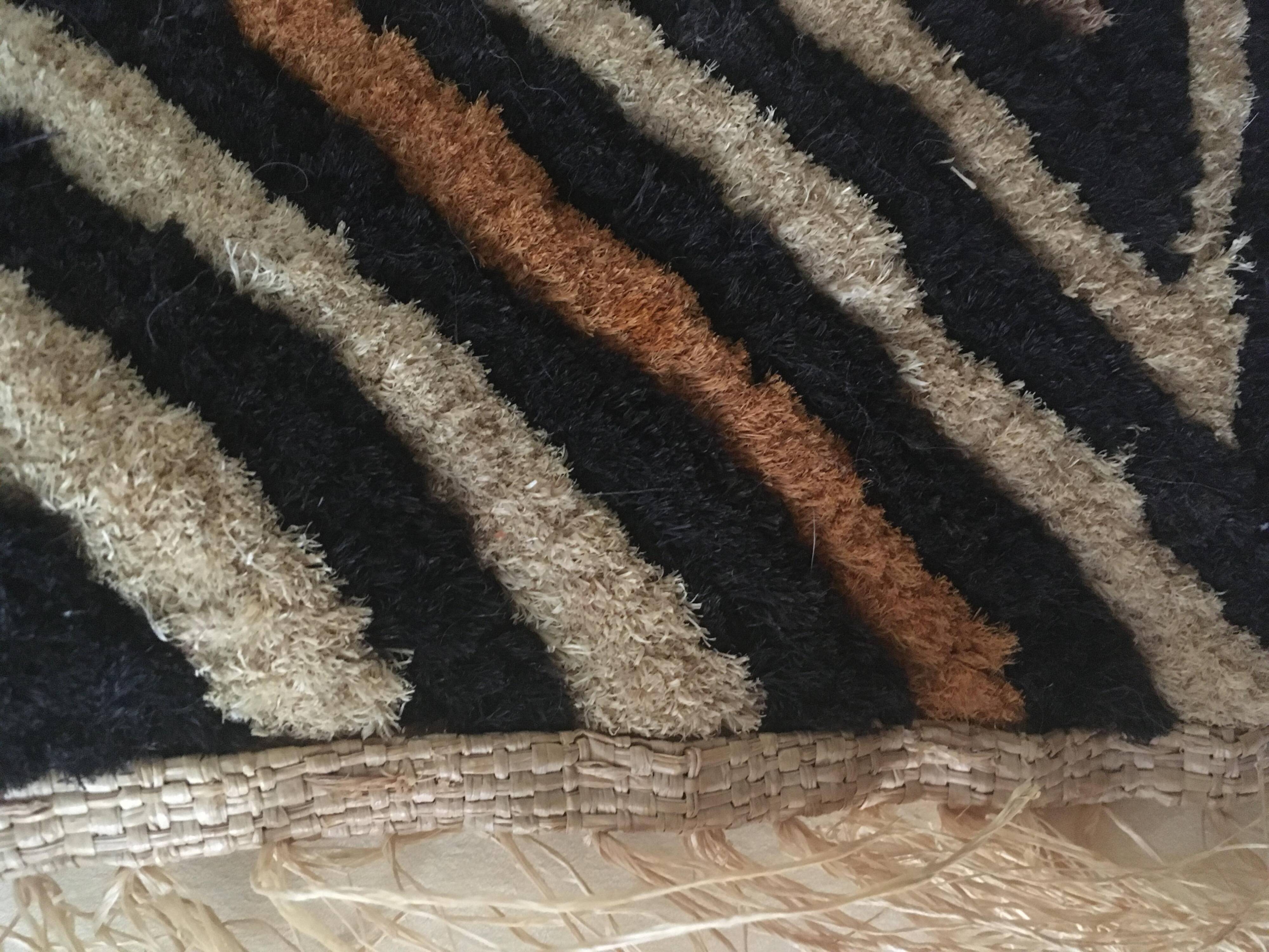 Hand Crafted Kuba Cloth Wall Hanging from D.R. Congo, 1960's