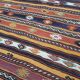 Kilim turc vintage tissé main 136x218 cm