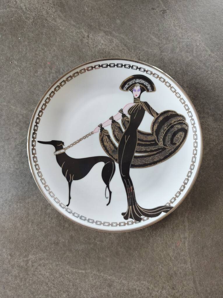 Art deco plate house of erte limited edition