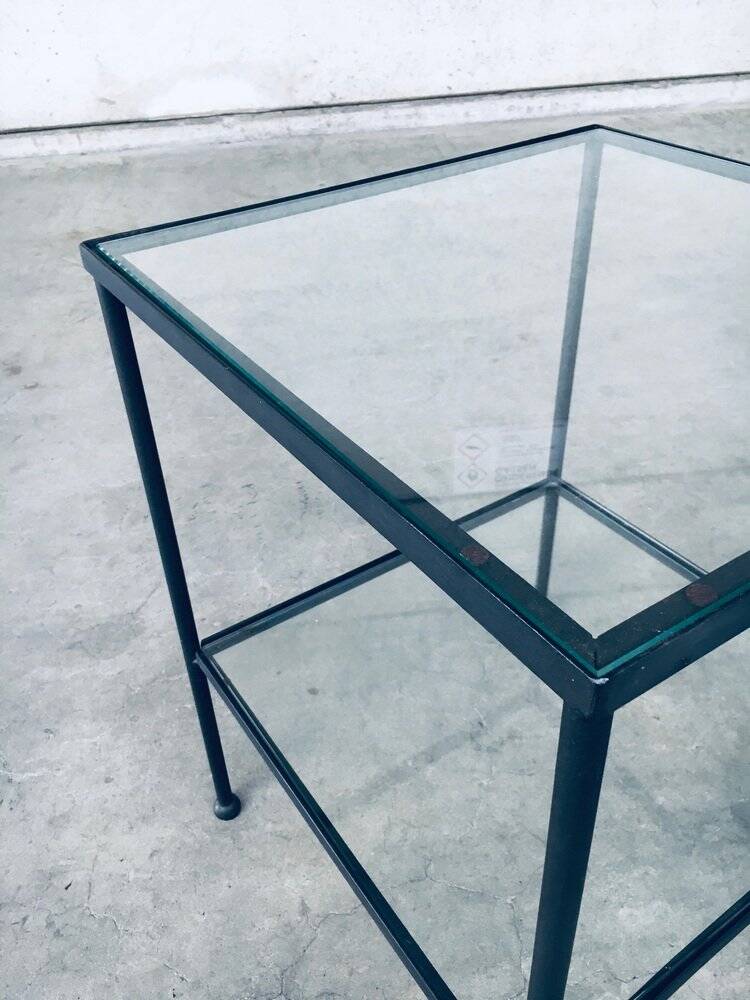 Minimalist Two-Tier Side Tables, Belgium, 1960s, Set of 2