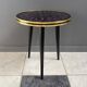 Petite table de plante en verre rond des années 1960