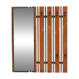 Vintage wall coat rack / coat rack with mirror from the 60s