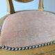 Fauteuil Louis XVI patine et velours ancien