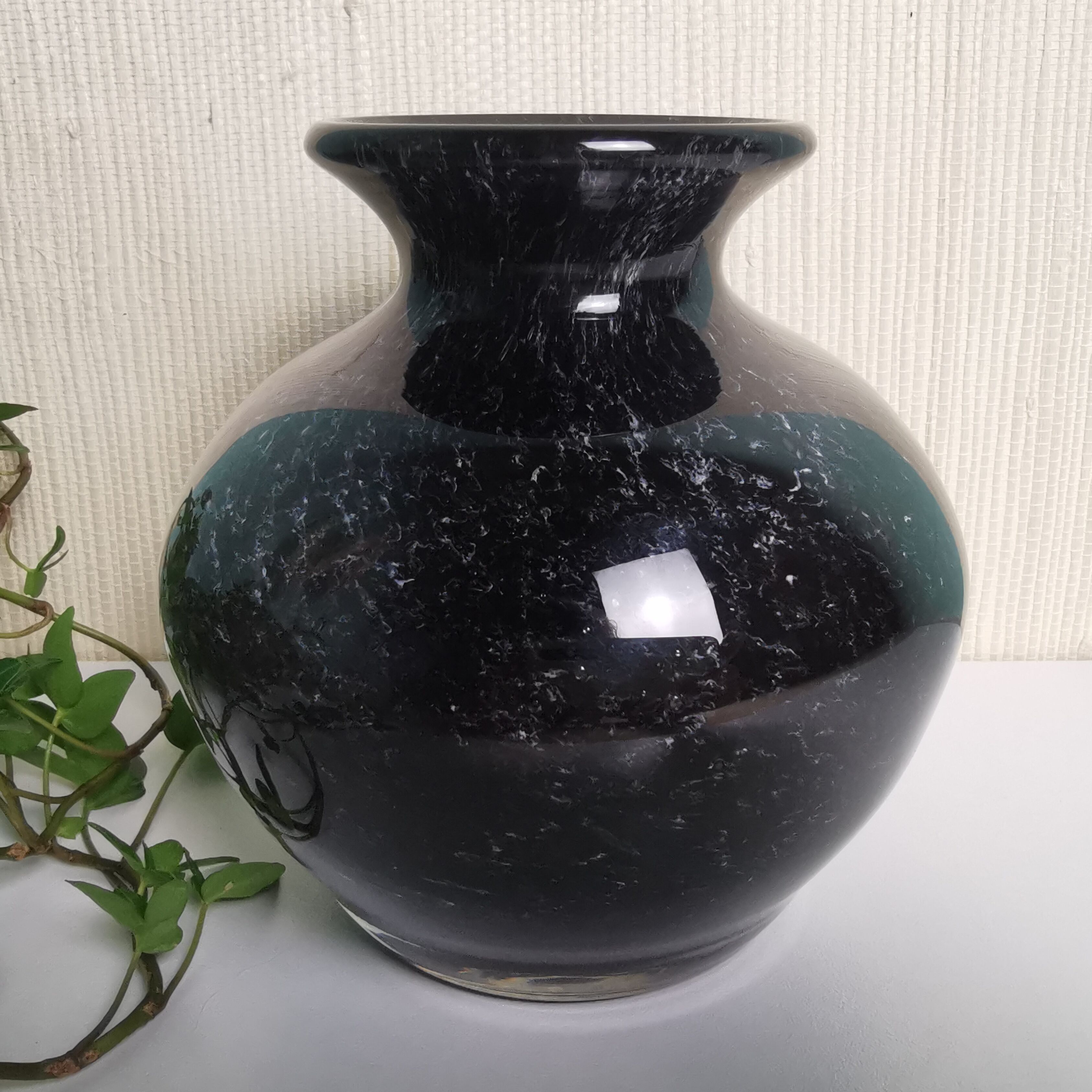 Blown glass vase