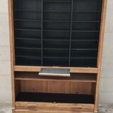 Old notary furniture double shutter solid oak raw
