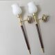 Pair of vintage wall lights Maison Lancel 1950