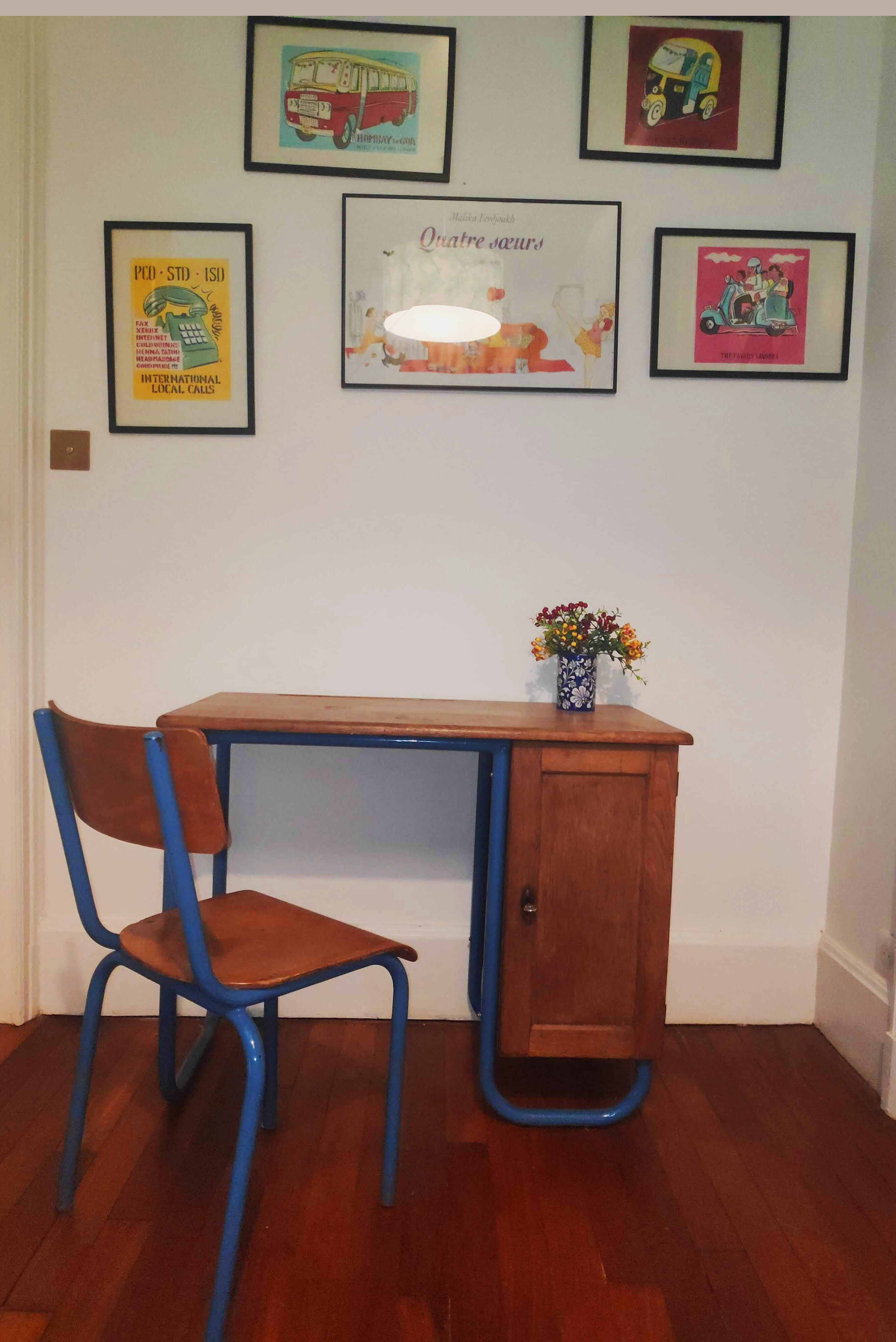 Jacques Hitier desk model S22 with its chair
