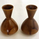 Pair of stoneware pitchers and vases