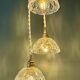 Vintage triple suspension lampshade in cut glass - tableware collection