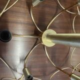 Lustre en laiton et verre par Sciolari
