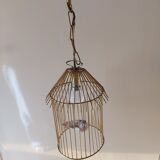 Vintage suspension in the shape of a bird cage