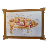 Antique rectangular gilded frame