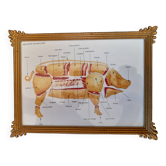Antique rectangular gilded frame