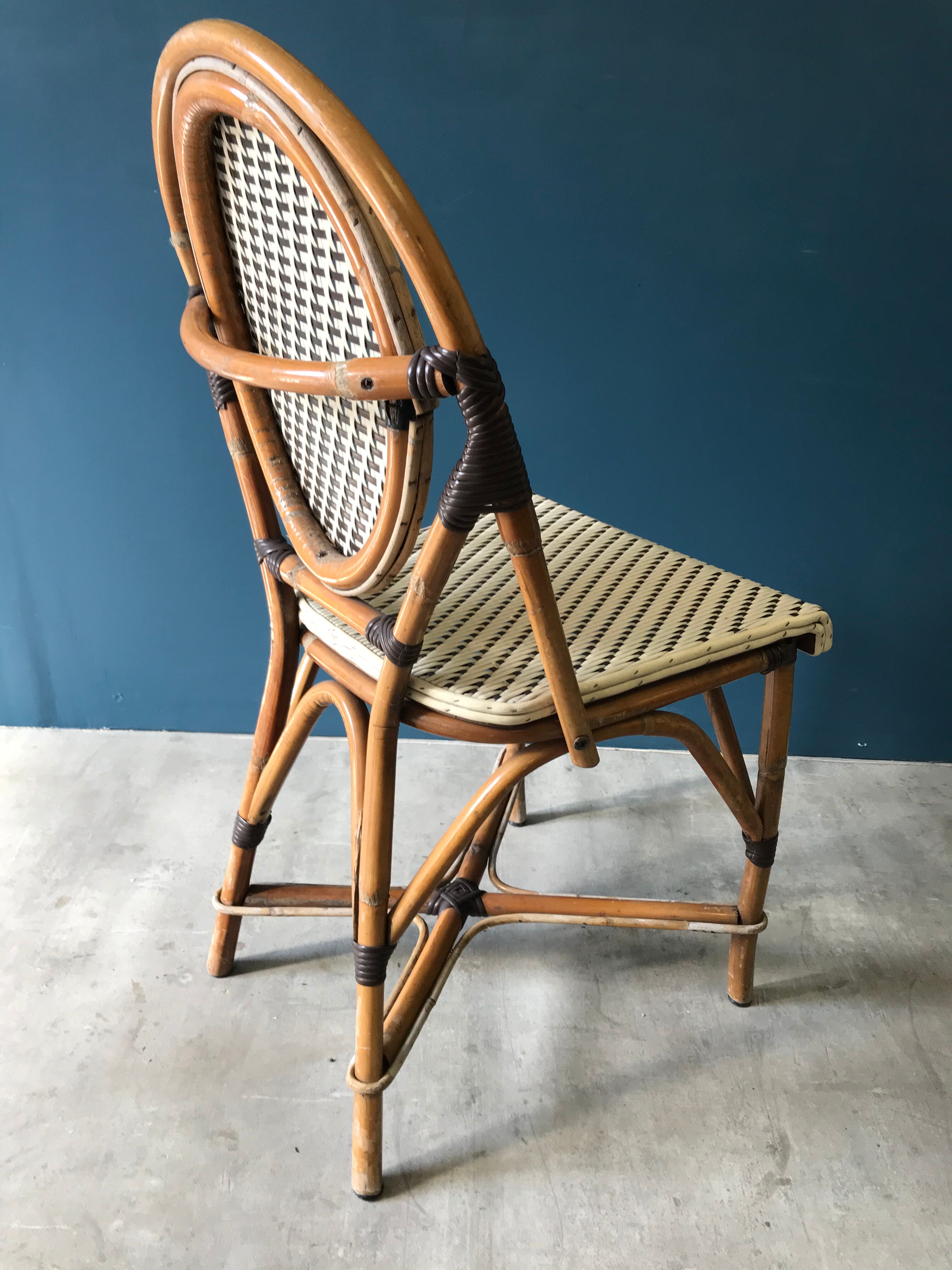 Series of 4 Parisian bistro chairs