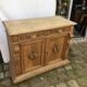 Buffet in oak lightened rustic Henri II