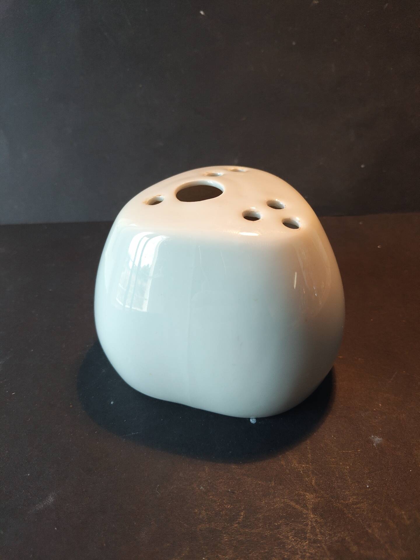 Flower holder in porcelain Virebent by Pierre Lèbe, 1960s