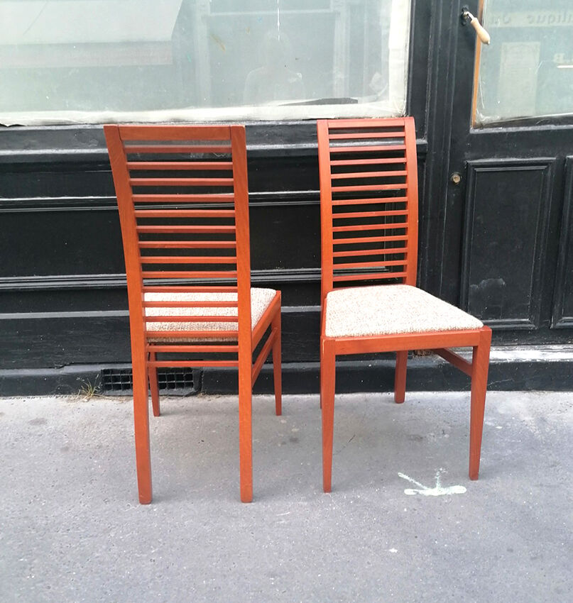 Four wooden chairs, Cinna 2000