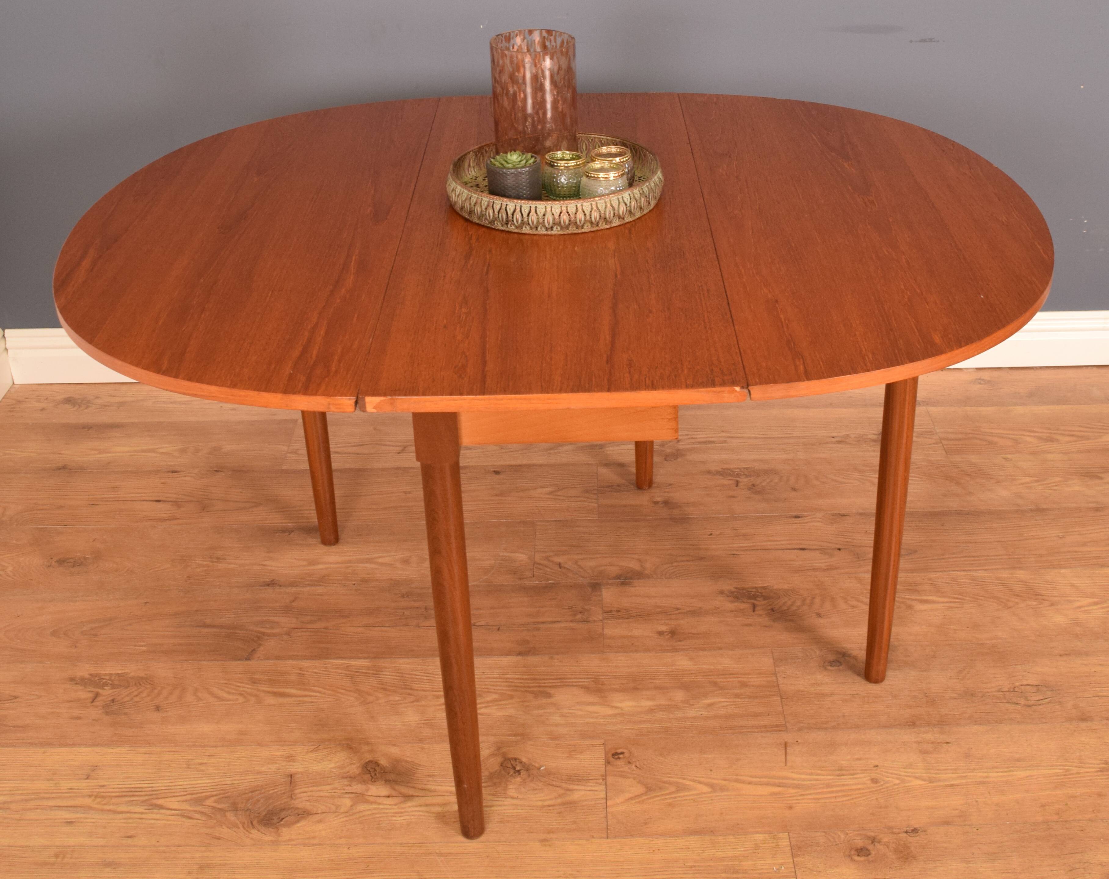 Retro Teak 1960s G Plan Drop Leaf Gate Leg Dining Table