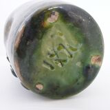 Vase signed 1970 design vintage 70's modernist décor ceramic tissue