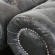 Set of 2 black Chesterfield armchairs in grained cowhide leather