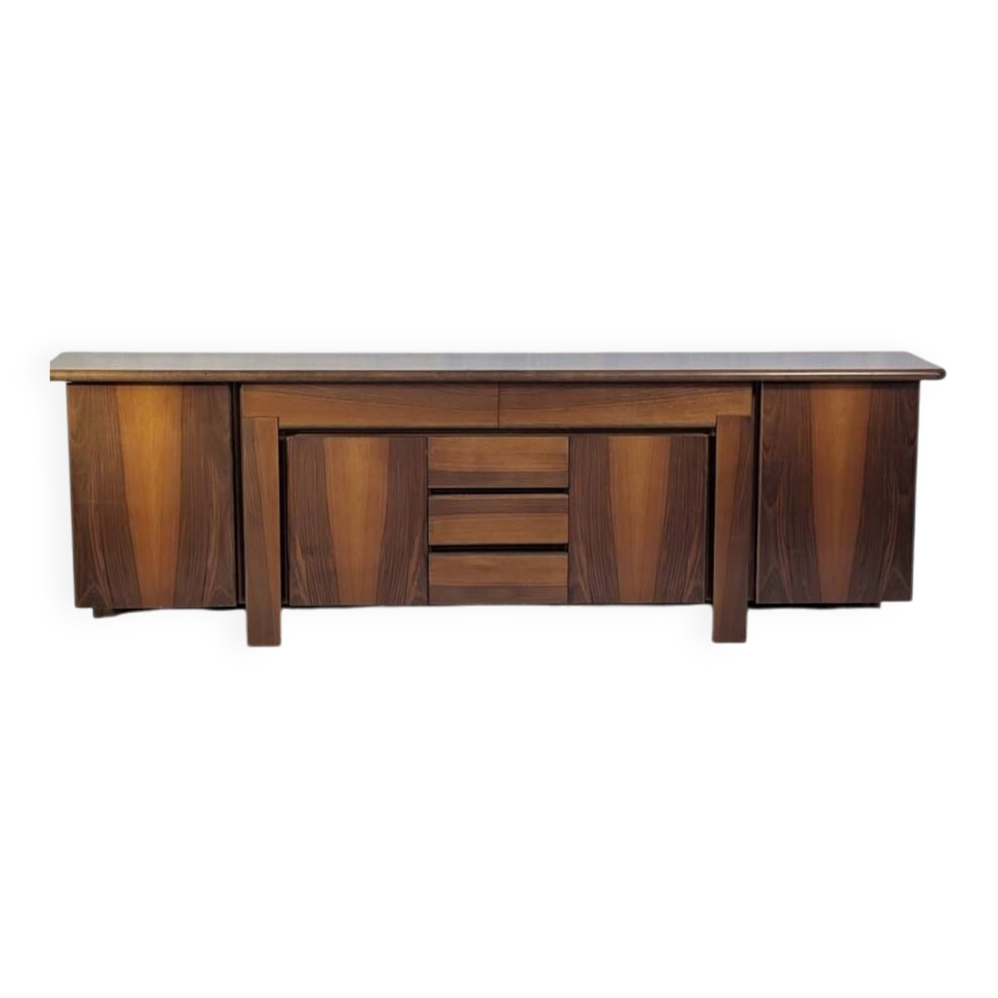 Walnut Sapporo Sideboard by Mario Marenco for Mobilgirgi, 1970s