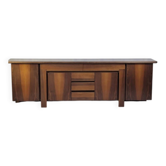 Walnut Sapporo Sideboard by Mario Marenco for Mobilgirgi, 1970s
