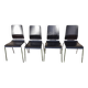 4 chaises IKEA modèle Gilbert en contreplaqué de chêne courbé